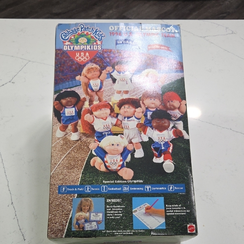 OlympiKids Special Edition Cabbage Patch Kids Doll - Blue New In Original Box - Picture 7 of 11